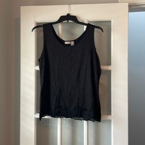 Chicos size 3 lace trim tank